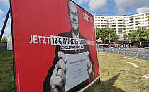SPD-Wahlplakat in Berlin-Kreuzberg (Archiv), &uuml;ber dts Nachrichtenagentur