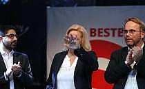 SPD-Wahlparty mit Kaweh Mansoori, Nancy Faeser, Timon Gremmels (Archiv), über dts Nachrichtenagentur