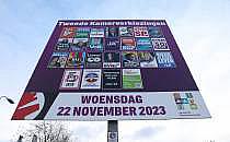Werbung für Parlamentswahl in den Niederlanden 2023 am 21.11.2023, über dts Nachrichtenagentur