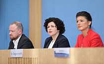 Christian Leye, Amira Mohamed Ali, Sahra Wagenknecht (Archiv), &uuml;ber dts Nachrichtenagentur