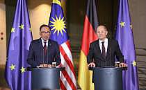 Anwar Ibrahim und Olaf Scholz am 11.03.2024, &uuml;ber dts Nachrichtenagentur