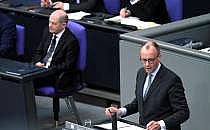 Olaf Scholz und Friedrich Merz am 20.03.2024, &uuml;ber dts Nachrichtenagentur