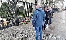 Beileidsbekundungen vor der russischen Botschaft am 23.03.2024, &uuml;ber dts Nachrichtenagentur