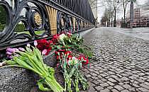 Beileidsbekundungen vor der russischen Botschaft in Berlin am 23.03.2024, &uuml;ber dts Nachrichtenagentur