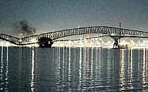 Webcam-Bilder zeigen Einsturz einer Brücke am 26.03.2024, Bay Area Mechanical Services, über dts Nachrichtenagentur