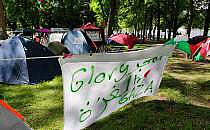 Pro-Pal&auml;stina Camp an der Uni Bonn am 09.05.2024, &uuml;ber dts Nachrichtenagentur