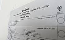 Stimmzettel zur Europawahl 2024 (Archiv), &uuml;ber dts Nachrichtenagentur
