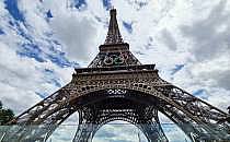 Eiffelturm mit Olympischen Ringen (Archiv), über dts Nachrichtenagentur