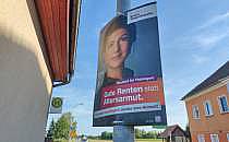 BSW-Wahlplakat zur Landtagswahl in Thüringen (Archiv), über dts Nachrichtenagentur