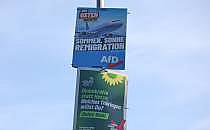 Wahlplakate von AfD und Grünen zur Landtagswahl in Thüringen (Archiv), über dts Nachrichtenagentur