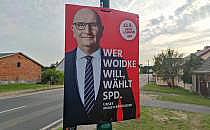 SPD-Wahlplakat mit Dietmar Woidke zur Landtagswahl in Brandenburg (Archiv), über dts Nachrichtenagentur