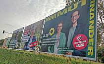 Wahlplakate zur Landtagswahl in Brandenburg am 18.08.2024, &uuml;ber dts Nachrichtenagentur