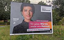 BSW-Wahlplakat zur Landtagswahl in Brandenburg (Archiv), über dts Nachrichtenagentur