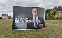 SPD-Wahlplakat mit Dietmar Woidke zur Landtagswahl in Brandenburg (Archiv), über dts Nachrichtenagentur