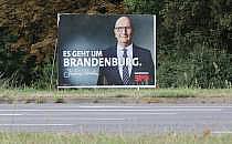 SPD-Wahlplakat mit Dietmar Woidke zur Landtagswahl in Brandenburg am 18.08.2024, über dts Nachrichtenagentur