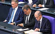 Lindner, Habeck, Scholz (Archiv), über dts Nachrichtenagentur