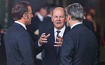 Emmanuel Macron, Olaf Scholz, Keir Starmer (Archiv), &uuml;ber dts Nachrichtenagentur