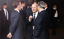 Emmanuel Macron, Olaf Scholz, Keir Starmer (Archiv), &uuml;ber dts Nachrichtenagentur
