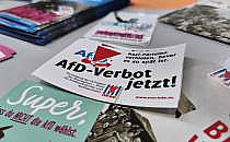 Werbematerial für AfD-Verbotsverfahren (Archiv), über dts Nachrichtenagentur