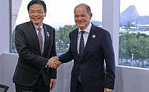 Lawrence Wong und Olaf Scholz in Rio am 18.11.2024, über dts Nachrichtenagentur