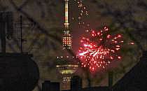 Silvesterfeuerwerk am Berliner Fernsehturm, über dts Nachrichtenagentur