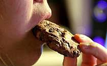 Junges Mädchen isst einen Schokoladenkeks (Archiv), über dts Nachrichtenagentur