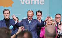 Markus S&ouml;der und Friedrich Merz am 23.02.2025, &uuml;ber dts Nachrichtenagentur