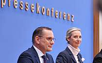 Tino Chrupalla und Alice Weidel am 24.02.2025, &uuml;ber dts Nachrichtenagentur