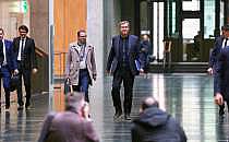 Martin Huber und Markus S&ouml;der am 28.02.2025, &uuml;ber dts Nachrichtenagentur