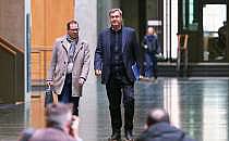Martin Huber und Markus S&ouml;der am 28.02.2025, &uuml;ber dts Nachrichtenagentur