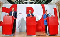 Lars Klingbeil, Peter Tschentscher, Saskia Esken am 03.03.2025, &uuml;ber dts Nachrichtenagentur