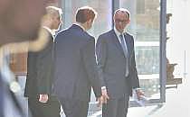 Markus S&ouml;der, Friedrich Merz, Lars Klingbeil am 08.03.2025, &uuml;ber dts Nachrichtenagentur