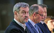 Markus S&ouml;der, Friedrich Merz, Lars Klingbeil, Saskia Esken am 08.03.2025, &uuml;ber dts Nachrichtenagentur