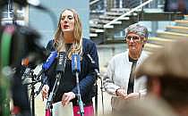 Katharina Dr&ouml;ge und Britta Ha&szlig;elmann am 14.03.2025, &uuml;ber dts Nachrichtenagentur