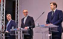 Söder, Merz, Klingbeil (Archiv), über dts Nachrichtenagentur