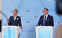 Alice Weidel und Tino Chrupalla am 05.05.2025, über dts Nachrichtenagentur