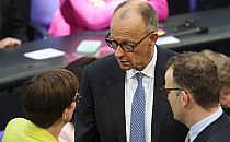 Saskia Esken, Friedrich Merz, Jens Spahn am 06.05.2025, &uuml;ber dts Nachrichtenagentur