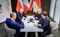 Staats- und Regierungschefs von Deutschland, Polen, UK und Frankreich reisen in die Ukraine am 09.05.2025, Denzel, Jesco/BPA, &uuml;ber dts Nachrichtenagentur