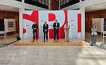 SPD-Pressekonferenz nach Gremiensitzung am 12.05.2025, über dts Nachrichtenagentur