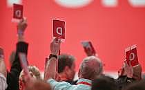 Abstimmung auf SPD-Parteitag am 28.06.2025, über dts Nachrichtenagentur