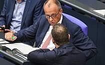 Friedrich Merz und Jens Spahn am 09.07.2025, über dts Nachrichtenagentur