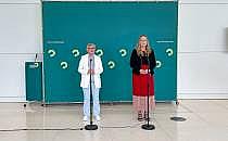 Britta Haßelmann und Katharina Dröge am 11.07.2025, über dts Nachrichtenagentur