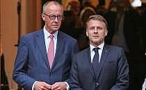 Friedrich Merz und Emmanuel Macron (Archiv), &uuml;ber dts Nachrichtenagentur