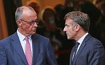 Friedrich Merz und Emmanuel Macron (Archiv), &uuml;ber dts Nachrichtenagentur