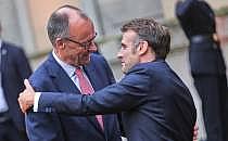 Friedrich Merz und Emmanuel Macron (Archiv), &uuml;ber dts Nachrichtenagentur