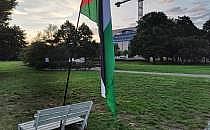 Pal&auml;stinenser-Fahne vor dem Bundeskanzleramt am 24.07.2025, &uuml;ber dts Nachrichtenagentur