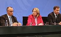 Merz, Bas und Klingbeil am 03.09.2025, &uuml;ber dts Nachrichtenagentur