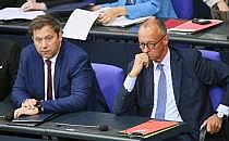 Lars Klingbeil und Friedrich Merz am 23.09.2025, &uuml;ber dts Nachrichtenagentur