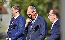 Klingbeil, Merz, Dobrindt am 01.10.2025, &uuml;ber dts Nachrichtenagentur