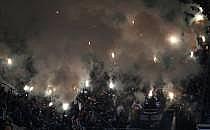 Fans mit Pyrotechnik am 29.11.2025, &uuml;ber dts Nachrichtenagentur